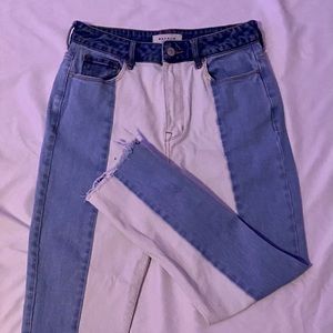 pacsun light wash/ white jeans. size 26